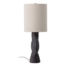 ceramic table lamp black bloomingville