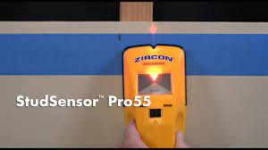 How to Use Zircon StudSensor Pro55 Stud Finder to find wall studs - YouTube