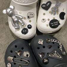 Shop top fashion brands shoe decoration charms at amazon.com free delivery and returns possible on eligible purchases Croc Charm Chain Punk Shoe Pin Charms Diy Shoe Charms For Etsy Punk Shoes Croc Charms Shoe Charms