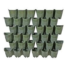 12 pack 36 pockets worth garden self watering technology vertical wall hangers with pots