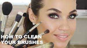 to clean makeup brushes eman