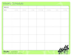 Two Week Calendar Template Fresh Weekly Time Schedule Excel