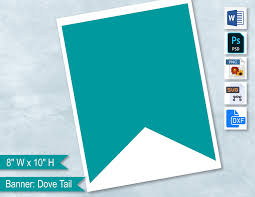 banner blank template dove tail