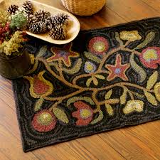 homee hooked rug multicolor