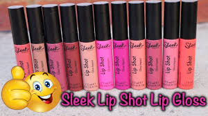 review new sleek lip shot lip glosses