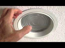 changing shower light bulb in recessed