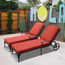 Aluminum Chaise Lounge Outdoor Chair