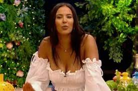 Maya jama send fans wild with daring dress on peter crouch: Maya Jama Wows Save Our Summer Viewers Again As She Goes Braless With Another Daring Outfit