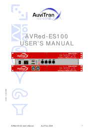 AVRed-ES100 User Manual by AuviTran - Issuu
