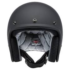 Biltwell Bonanza Helmet Dot Approved Flat Black Biltwell