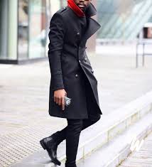 Zara Men Aw17 Black Military Style Coat