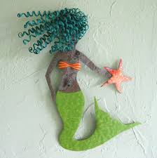Marine Art Mystical Mermaid Metal Wall