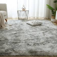 fluffy rugs rug carpet large gy