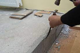how to remove wall tile adhesive