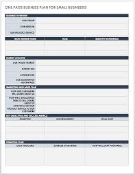 free business plan templates for word