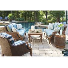 love seat and lounge chair patio set