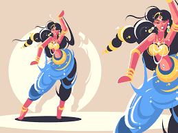 As with other aspects of indian culture, different forms of dances originated in different parts of india, developed according to the local traditions and also imbibed elements from other parts of the country. Indian Girls Dance By Anton Fritsler Kit8 For Kit8 On Dribbble