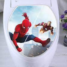 Spider Man And Iron Man Toilet Seat