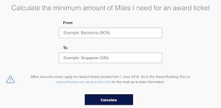 Flyingblue Reveals New Award Pricing Calculator One Mile
