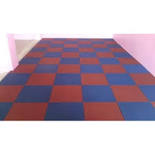 matte indoor flooring rubber tiles