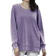 Details About Green Tea Womens Comfy Oversized Mineral Wash Top Indigo Assorted Sizes New