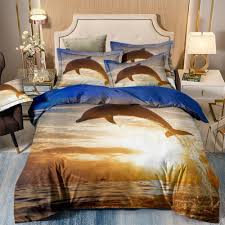 Dolphin Animal Queen Size Duvet Cover