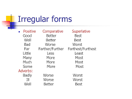 How to form comparative and superlative adjectives. Regular Comparatives And Superlatives Comparatives And Superlatives Are Special Forms Of Adjectives They Are Used To Compare Two Or More Things Generally Ppt Download