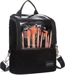 lacattura travel makeup brush case for