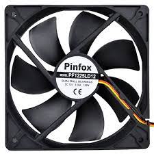 pinfox 12v dc 120mm quiet cooling fan