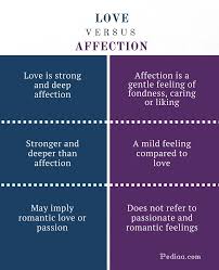 difference between love and affection