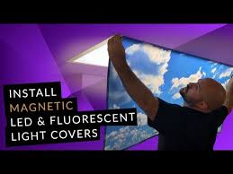 how to install magnetic fluorescent