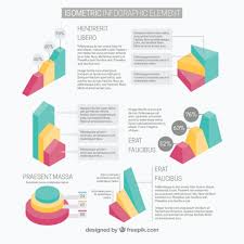 Useful Isometric Charts For Infographics Vector Free Download