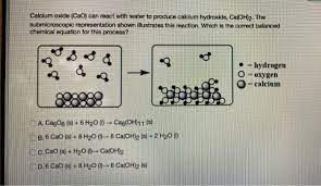 Solved Calcium Oxide Cao Can React