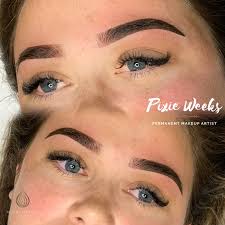 tattooed eyebrows pixie does brows
