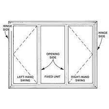 Casement Window Opening Diagram gambar png