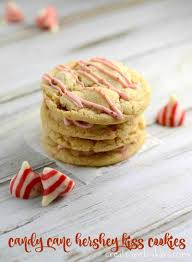 candy cane hershey kiss cookies