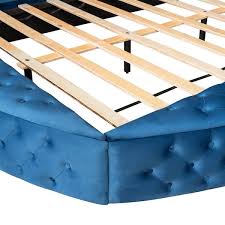 Upholstery Velvet Platform Bed