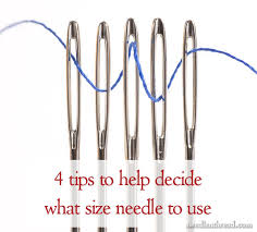 Hand Embroidery Needles How To Choose Them Use Them