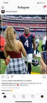 Watson was selected by the texans 12th overall in now, many of his fans want to know more about the quarterback's life off the field including who he's dating. Omg Jr Smith Throws Subliminals At Deshaun Watson Girlfriend