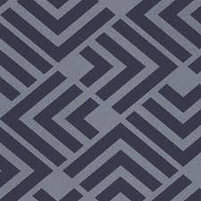 Refined and sophisticated, this navy wallpaper features a dazzling geometric pattern. 366043 Zig Navy Geometric Wallpaper Wallpaper Boulevard