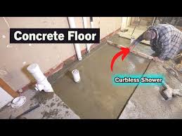 Concrete Floor For Curbless Shower