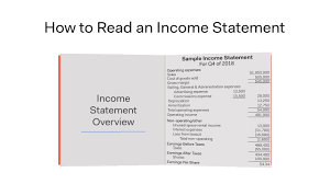 How To Read An Income Statement