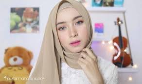 tutorial make up natural muslimah