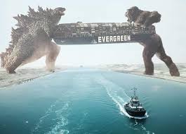 While apex cybernetics callously disregard the deaths that have come from their actions, and building mechagodzilla with parts from ghidorah as the computer was a terrible idea , their goal of giving humanity a way to. Godzilla And Kong Rescue Ever Given Ship Meme Keep Meme