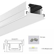 aluminum profile for embedding in the