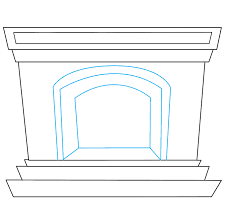 How To Draw A Fireplace Really Easy