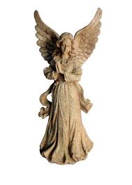 Praying Angel Garden Statue With Open