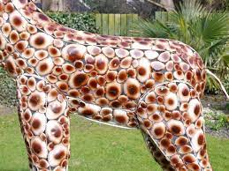 Large Giraffe Garden Statue Modernfl