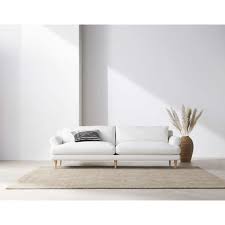 timson white english roll arm sofa with