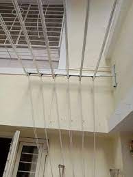 6 Rods Wall Mounted Cloth Dryer Hanger